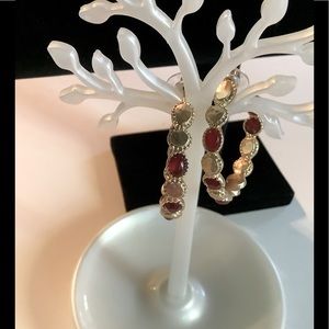 Chico’s Red & Gold Hoops